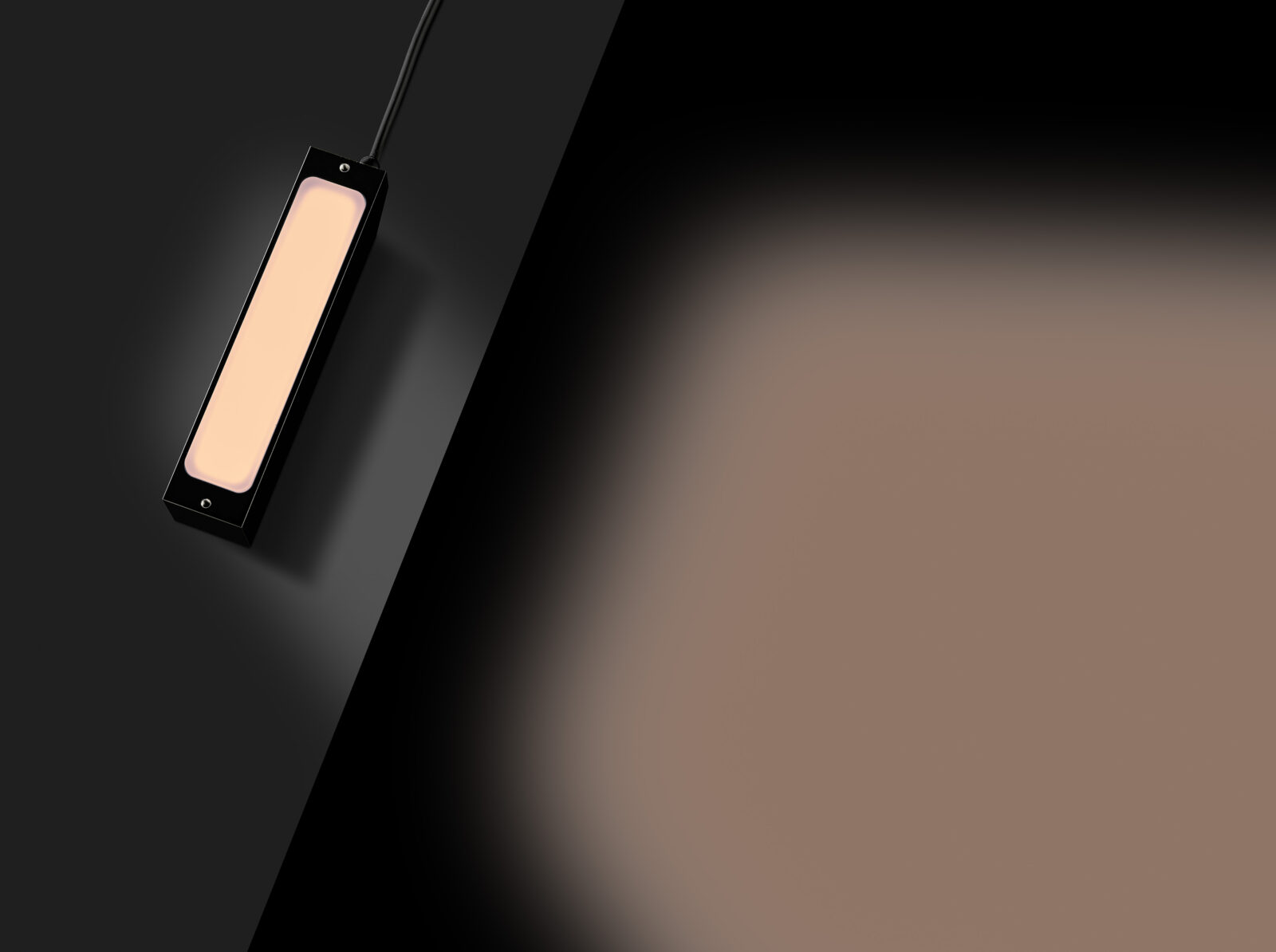 elitra LED-Maschinenleuchte mit orangem Statuslicht
